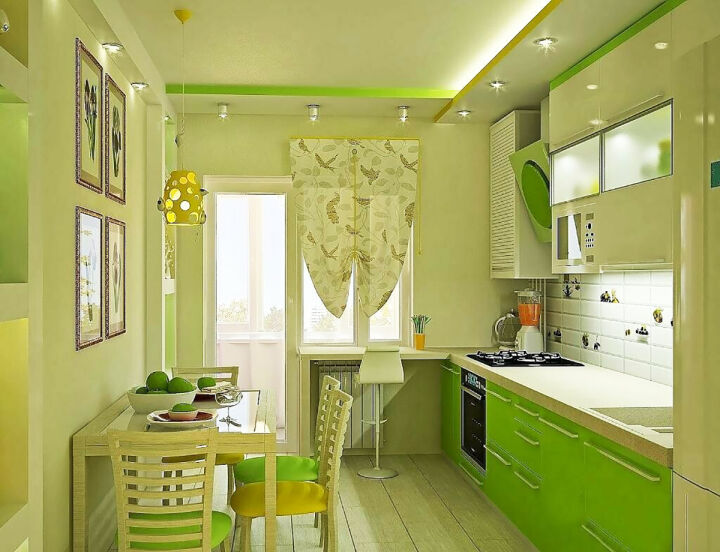 Проекты кухонь с размерами: фото, типы планировки, активные зоны, цветовые решения