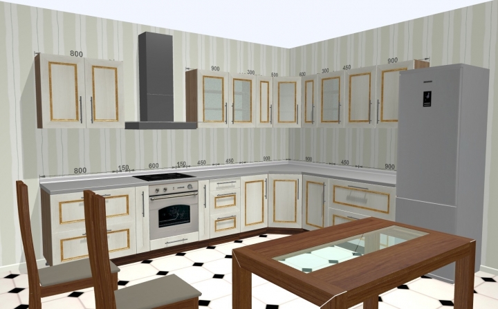3D - модель кухни