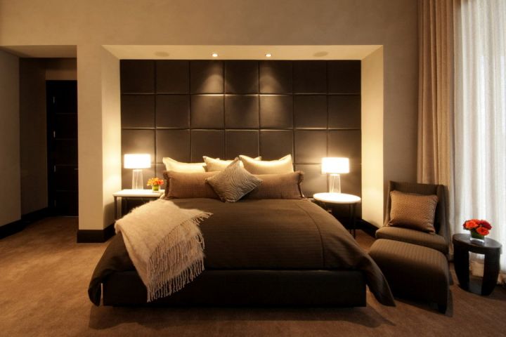 Спальня в коричневых тонах: фото интерьера, особенности оформления