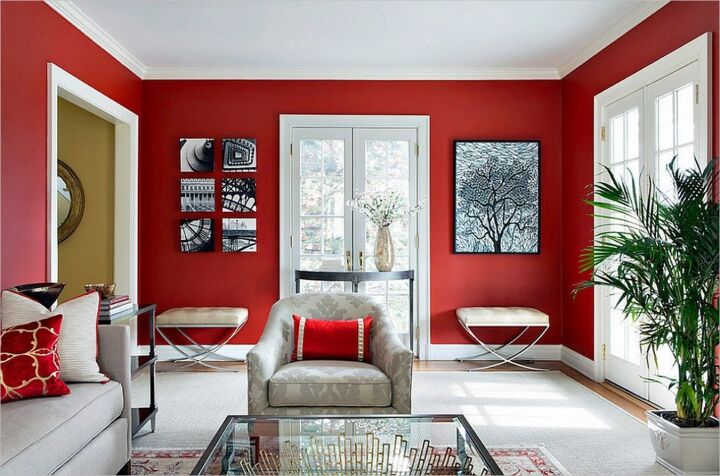 Красный цвет в интерьере: особенности и лучшие цветовые сочетания с фото-примерами