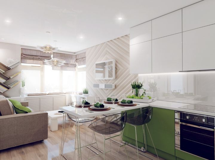 Проекты кухни студии 20 кв.м – лучшие идеи дизайна в фото