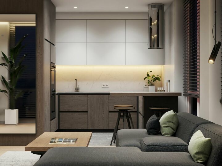 Красивые интерьеры кухни-спальни — самые лучшие идеи дизайна для вашей квартиры — SALON