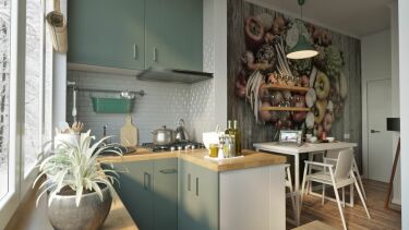 Проект кухни 10 м2 с балконом планировка и дизайн