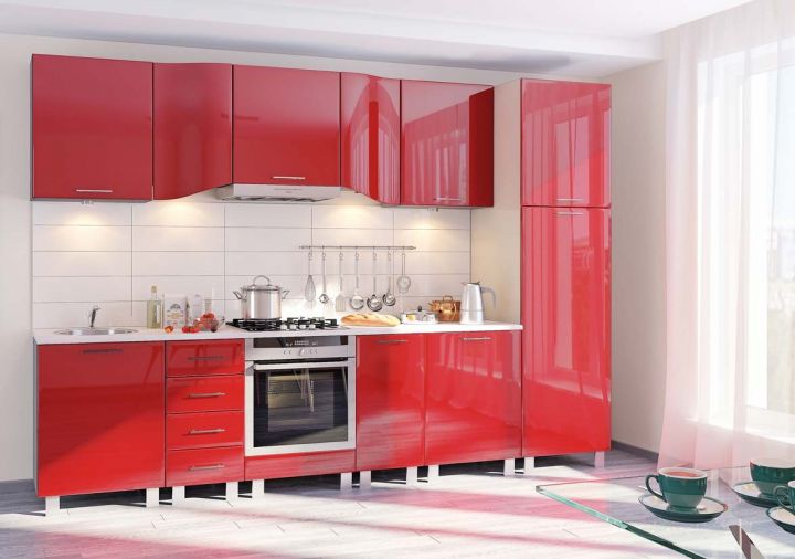 Красная кухня (60 фото): идеи дизайна