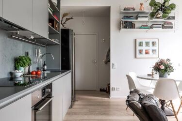 Дизайн кухни 4 кв м прихожей