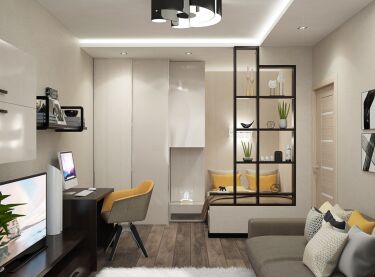 Дизайн интерьер маленькой гостиной