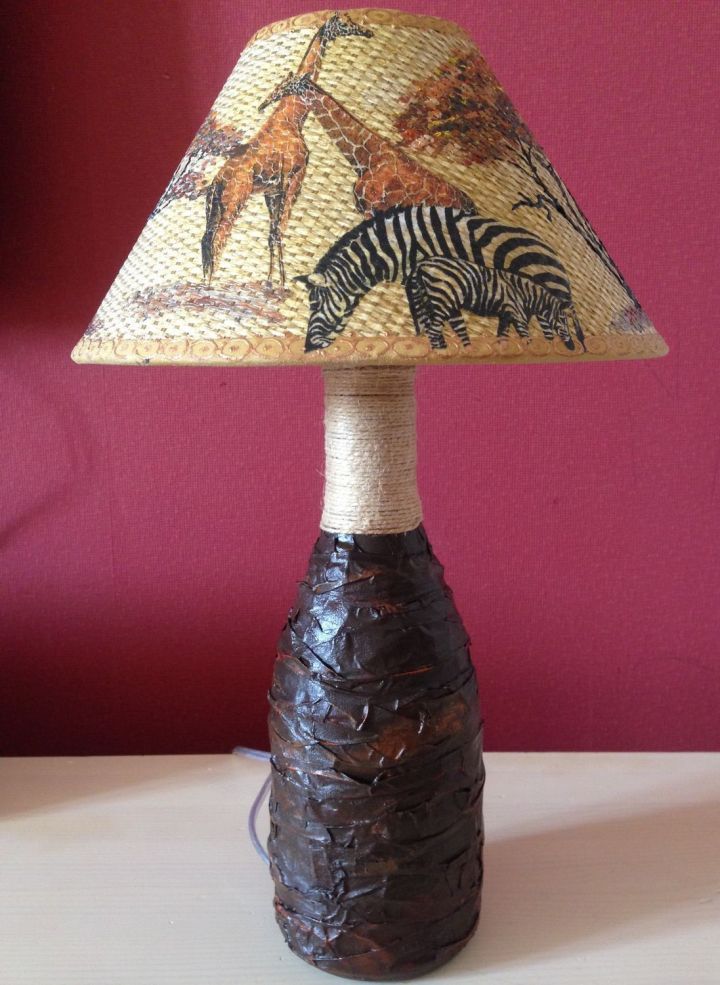Настольная лампа в этно-стиле