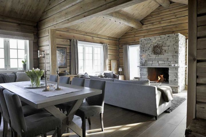 интерьер норвежского деревенского дома