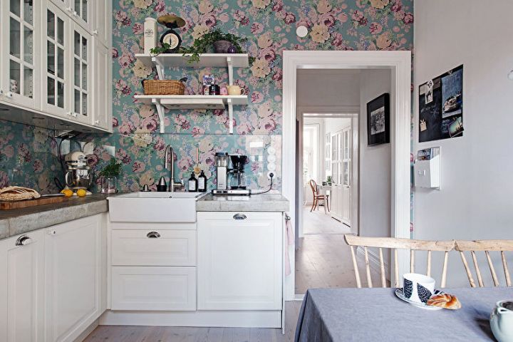 Обои для кухни (150 фото новинок дизайна): реальные примеры идеального сочетания по цвету и стилю