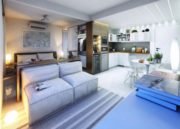 Дизайн-проекты для однокомнатных квартир площадью 37 кв.м.