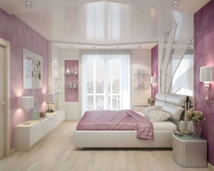 Оформление однотонной спальни: как выбрать цвет отделки и мебели