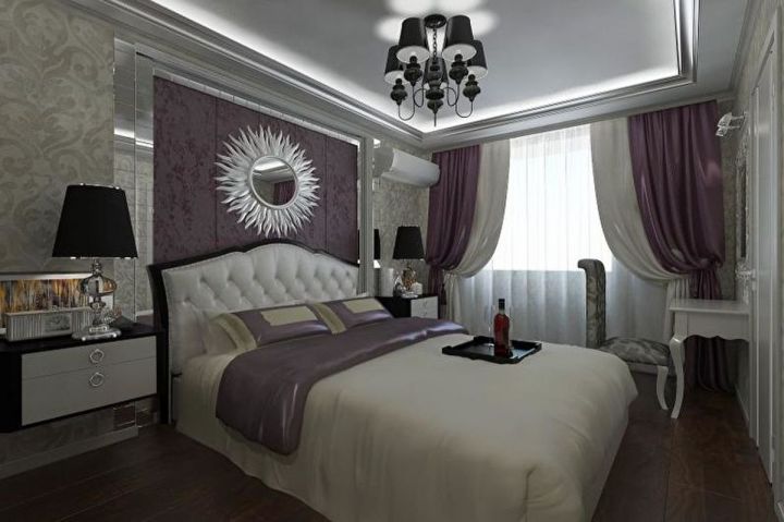 Дизайн спальни и санузла в классическом стиле. 8 фото. Дизайн-проект интерьера