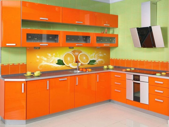 Оранжевая кухня: удачные сочетания, правила оформления и 103 вдохновляющих фото