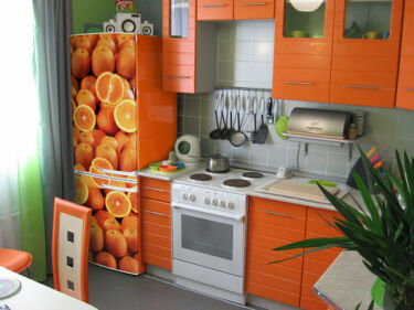 Оранжевая кухня в интерьере (48 фото) – как создать апельсиновый декор
