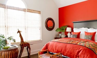 Оранжевый цвет для спальни: психологическое действие на человека