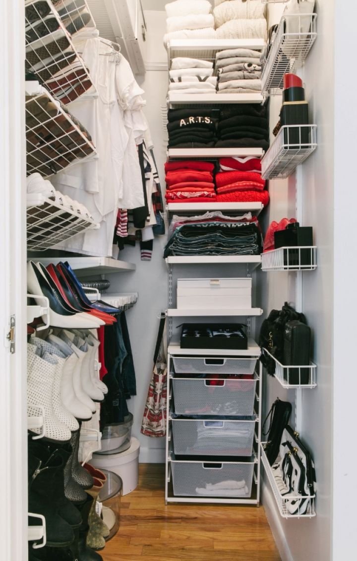 Система хранения вещей в гардеробной
