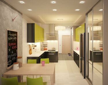 Дизайн кухни 4 кв м прихожей