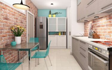 Дизайн кухни 4 кв м прихожей