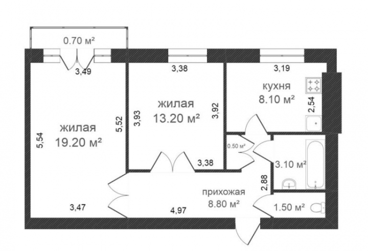 Планировка квартиры чешка 3 комнаты в пятиэтажке