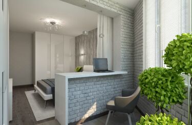 Дизайн комнаты для подростка с балконом (36 фото)