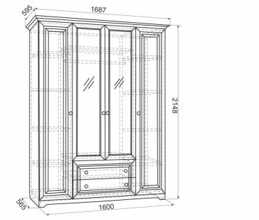 Размеры шкафа платяного шкафа