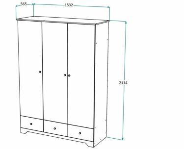 Размеры шкафа платяного шкафа