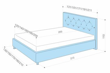 Размер кровати 160 200
