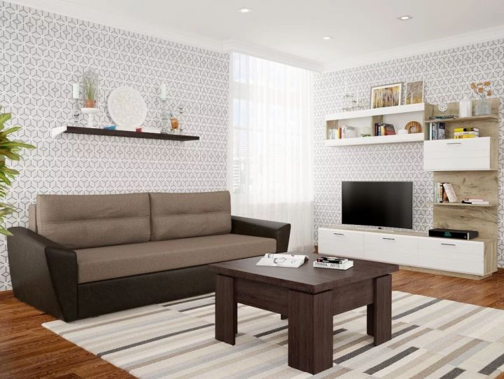 Диван прямой Неаполь Brown (В*Ш*Г), мм: 920*2450*990 VIVAT