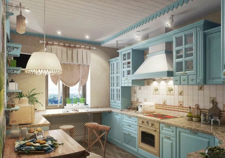 Дизайн кухни в частном доме. 40 фото 2021