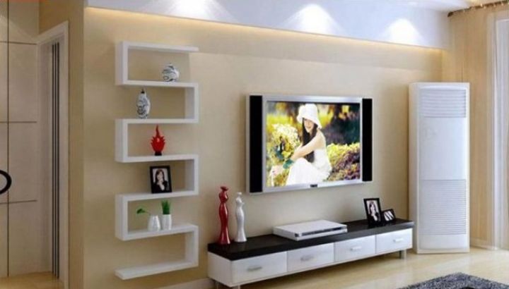 Телевизор в спальне: правила выбора, варианты размещения, высота телевизора от пола, фото дизайна