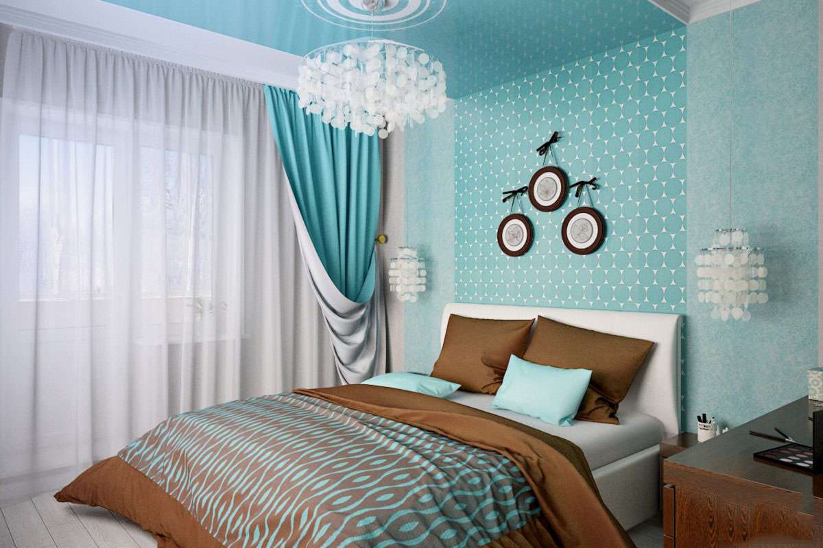 Спальня В Голубых Тонах Фото