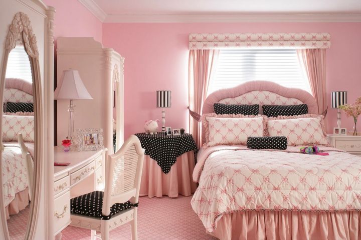 Розовая спальня - 58 фото эксклюзивных идей сочетания розового оттенка