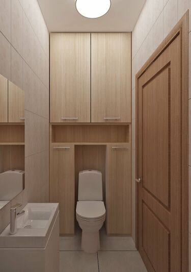 Габариты и дизайнерские решения для шкафа в туалете