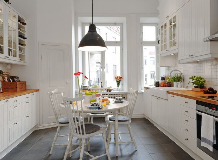 Кухни в скандинавском стиле: фото дизайна в интерьере дома