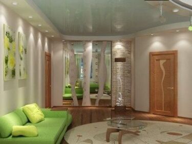 Описание дизайна гостиной