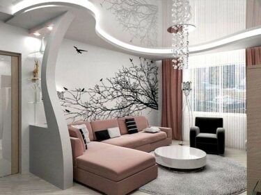 Описание дизайна гостиной