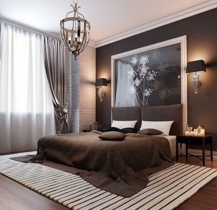 Спальня в коричневых оттенках - 15 уютных примеров | Студия дизайна интерьеров Мята в Екатеринбурге