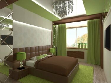 Для каких людей подойдет спальня в зеленом цвете?
