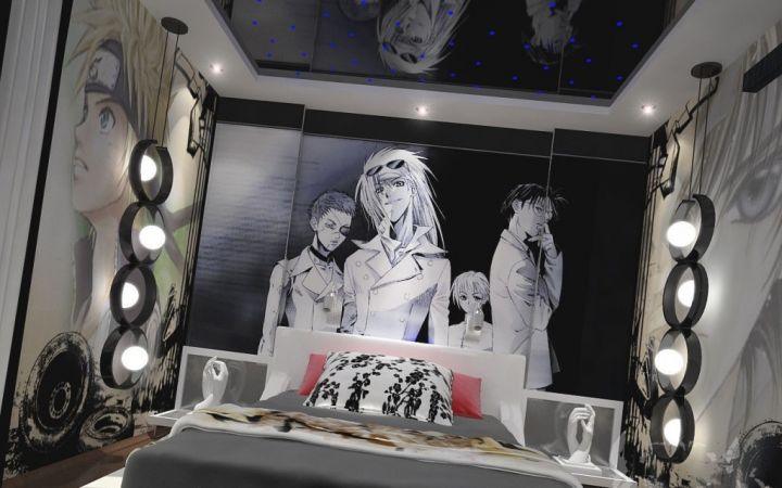 Спальня в стиле манга