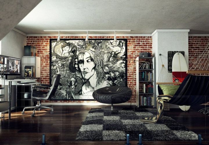 Манга в интерьере