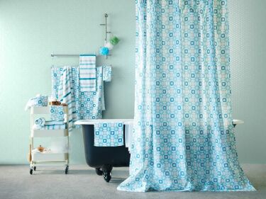Текстиль для ванной комнаты в скандинавском стиле
