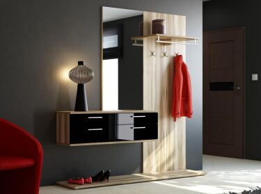 Дизайн коридора пол коричневый