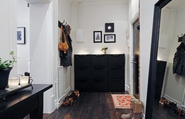 Дизайн коридора пол коричневый