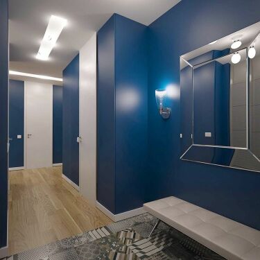 Дизайн коридора пол коричневый