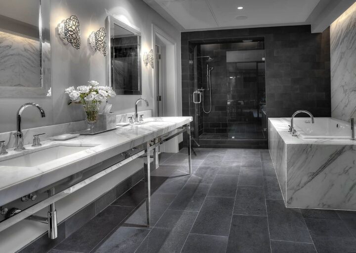 Интерьер ванной комнаты в серых тонах (77 фото) » НА ДАЧЕ ФОТО
