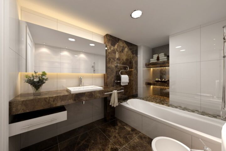 9 Идей Современного Дизайна Ванной комнаты в и фото