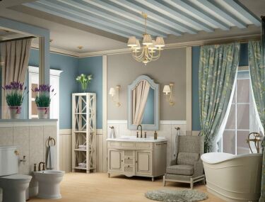 Как сделать красивую ванную комнату в стиле Прованс