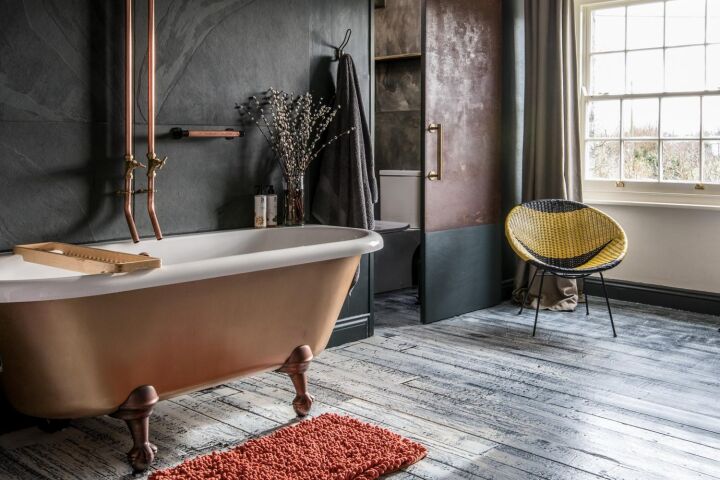 Мебель для ванной в стиле ретро: фото в интерьере