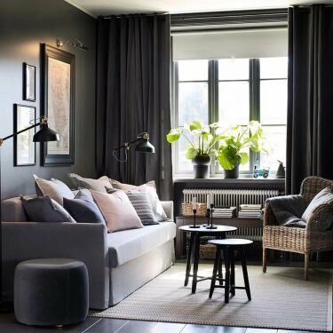 Яркий дизайн гостиной