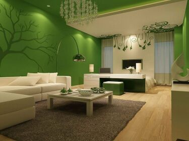Зеленый цвет в интерьере: 10 оттенков природы в дизайне квартиры